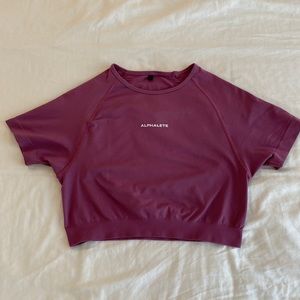 Alphalete Mauve/pink crop top